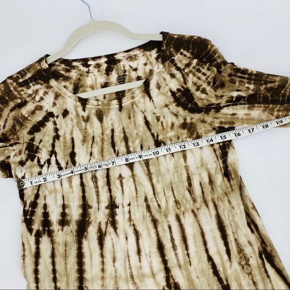 J. Jill Brown/White Tie-dyed Long-sleeve Tee Shirt - Picture 13 of 14